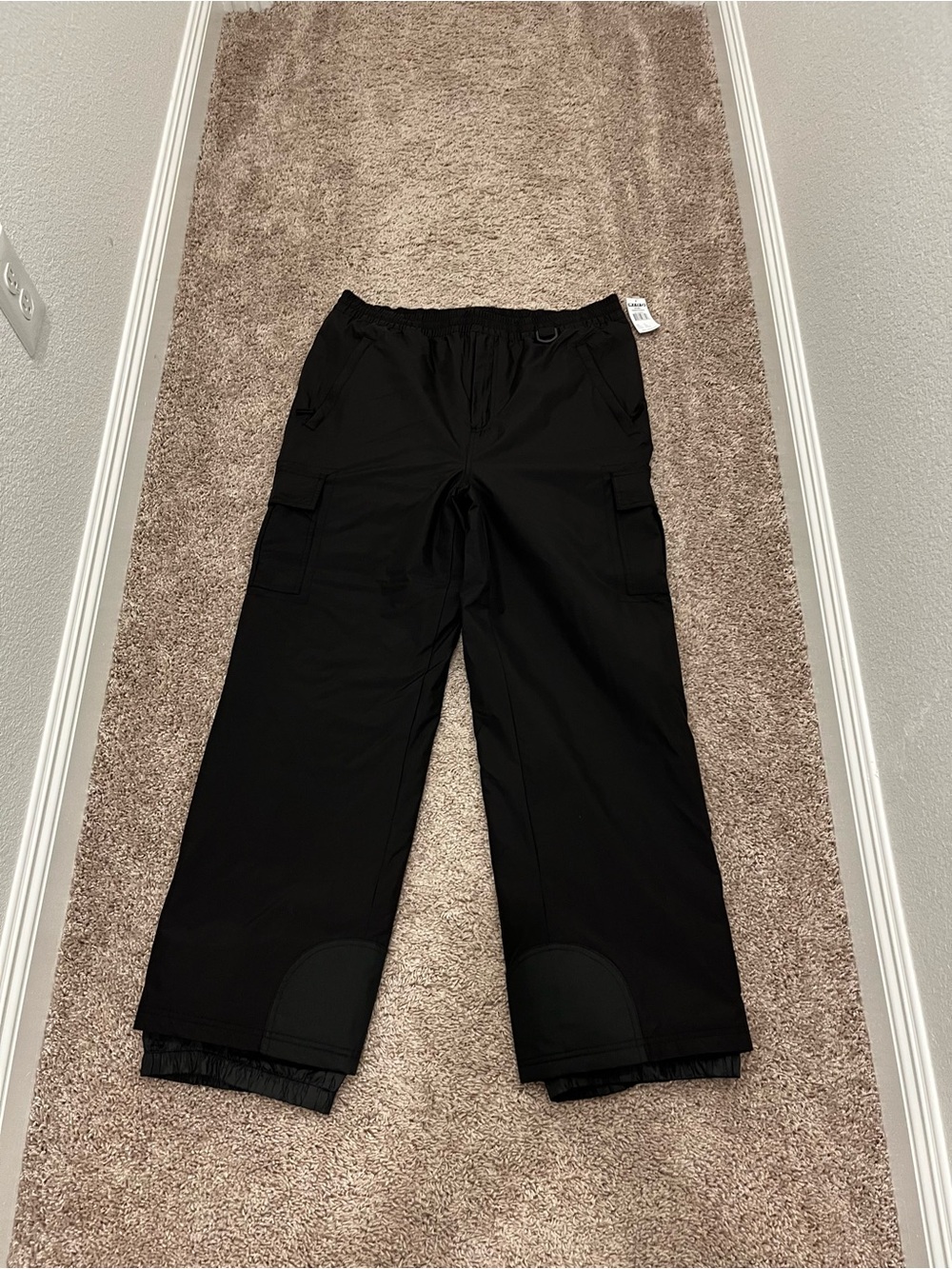 Sport Essentials Men’s Black Snow Pants Size XL Waterproof Insulated Ski Pants